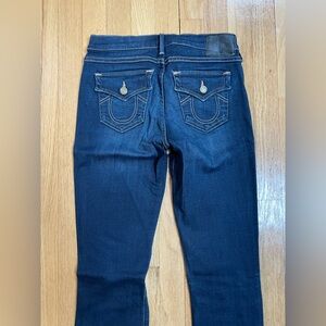 Women's True Religion Becca Mid Rise Dark Blue Wash Bootcut Jeans 25 ✨BRAND NEW✨